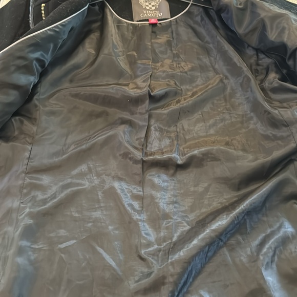 Vince Camputo Wool Black Coat Womens XL - Picture 14 of 14